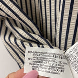 ZARA WOMEN'S BLOUSE/SHIRT navy white stripe S