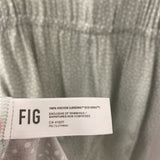 FIG WOMEN'S DRESS lime white dots L