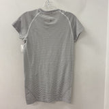 LULULEMON WOMEN'S ACTIVE TOP white black stripe 8