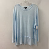 Lord & Taylor WOMEN'S PLUS TOP light blue 2X