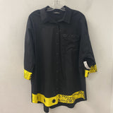 WOMEN'S PLUS TOP black yellow 2X/52
