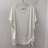 CALVIN KLEIN WOMEN'S PLUS TOP white 3X