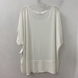 CALVIN KLEIN WOMEN'S PLUS TOP white 3X