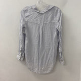 Banana Republic WOMEN'S BLOUSE/SHIRT white navy stripe XS