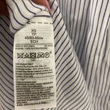 Banana Republic WOMEN'S BLOUSE/SHIRT white navy stripe XS