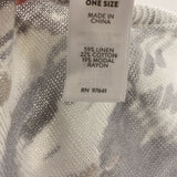 PURE JILL WOMEN'S PONCHO/CAPE white grey beige