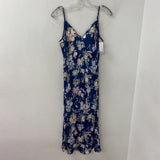 WILFRED WOMEN'S DRESS navy green peach L