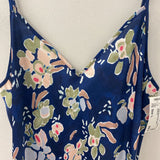 WILFRED WOMEN'S DRESS navy green peach L