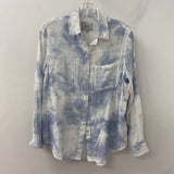 RAILS WOMEN'S BLOUSE/SHIRT blue white XS