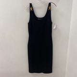 VERSACE WOMEN'S DRESS black gold 8/44