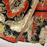ZARA WOMEN'S SKIRT black yellow red S