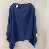 J JILL/PUREJILL WOMEN'S PONCHO/CAPE blue OS