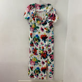 LOVE MOSCHINO WOMEN'S DRESS white pink yellow 10