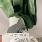 ZARA WOMEN'S DRESS green black purple cream S