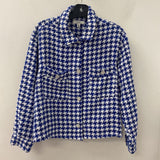 C by One (Chapter One) WOMEN'S PLUS TOP blue white black 2X