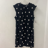 ADRIANNA PAPELL WOMEN'S DRESS black white dots XL