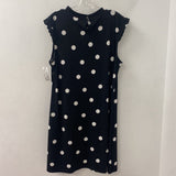 ADRIANNA PAPELL WOMEN'S DRESS black white dots XL