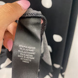 ADRIANNA PAPELL WOMEN'S DRESS black white dots XL