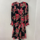 halston WOMEN'S DRESS black pink 6