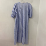H&M WOMEN'S DRESS white blue S