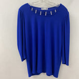 89th + MADISON WOMEN'S TOP royal blue L