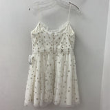 ML Monique Lhuillier WOMEN'S PARTY DRESS white gold silver 8