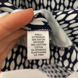 Banana Republic WOMEN'S SKIRT navy white geo 14