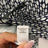 Banana Republic WOMEN'S SKIRT navy white geo 14