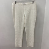 JOSEPH RIBKOFF WOMEN'S PANTS white textured pattern 16