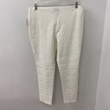 JOSEPH RIBKOFF WOMEN'S PANTS white textured pattern 16