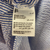 KAREN SCOTT WOMEN'S DRESS white blue stripe XL