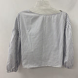 t line WOMEN'S BLOUSE/SHIRT blue white S-M