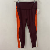 LULULEMON WOMEN'S ACTIVE BOTTOM burgundy orange 10