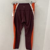 LULULEMON WOMEN'S ACTIVE BOTTOM burgundy orange 10