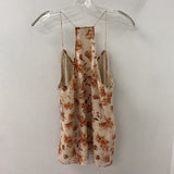 CAMI NYC WOMEN'S TANK/CAMI beige red L