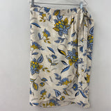 ANN TAYLOR WOMEN'S SKIRT beige blue yellow white 16