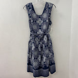 DRESSBARN WOMEN'S DRESS navy white 14