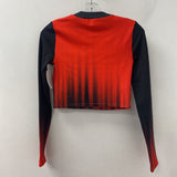 KITH WOMEN'S ACTIVE TOP red black cream S