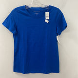 ANN TAYLOR WOMEN'S T-SHIRT blue XS