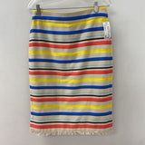 J CREW WOMEN'S SKIRT beige blue yellow multi 4