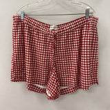 ABERCROMBIE & FITCH WOMEN'S SHORTS red white XL