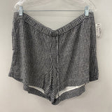ABERCROMBIE & FITCH WOMEN'S SHORTS black white XL