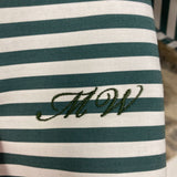 t line WOMEN'S BLOUSE/SHIRT green white S-M