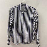 t line WOMEN'S BLOUSE/SHIRT navy white S-M