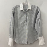 t line WOMEN'S BLOUSE/SHIRT grey white S-M