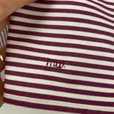 t line WOMEN'S BLOUSE/SHIRT merlot white S-M
