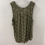 IN EVERY STORY WOMEN'S PLUS TOP olive orange 2X