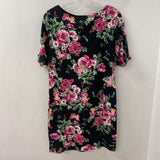 KAREN SCOTT WOMEN'S DRESS black pink floral M