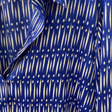 ANN TAYLOR WOMEN'S BLOUSE/SHIRT navy white print M