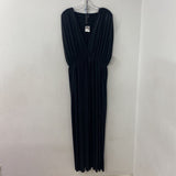 NORMA KAMALI WOMEN'S DRESS black shiney L